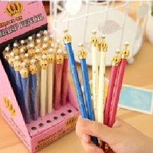 [4Y4A] 10 шт. школьников написать маленькая корона с жемчугом красочные праздничные подарочные шарики точка гелевая ручка