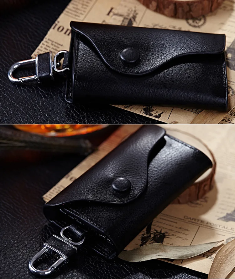 Genuine Leather Key Chain For Men High Quality Key Holder Wallet Male Car Keys Cover Organizer Man Key Case Bag