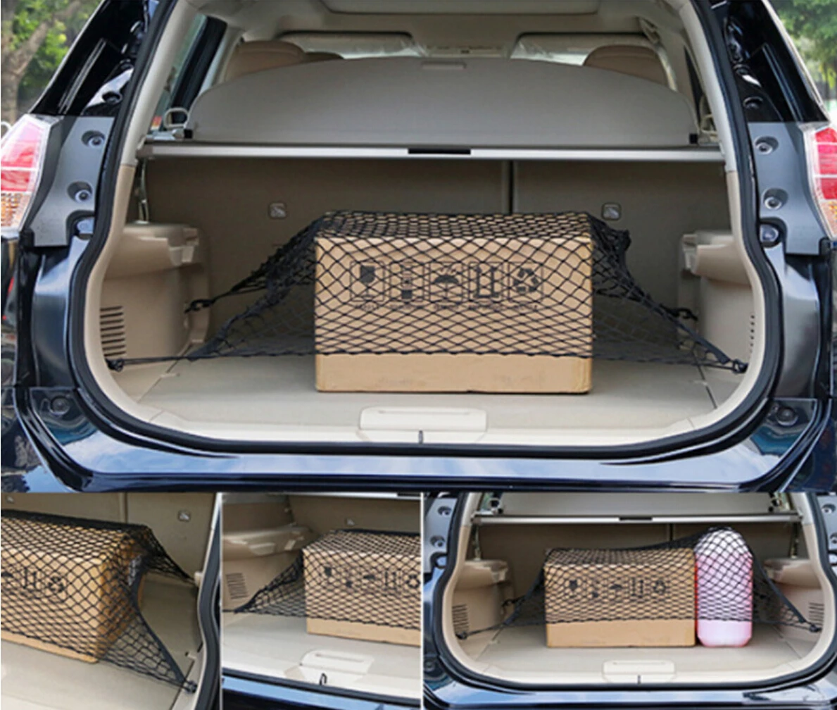 Car styling Car Mesh Cargo Net Holder Trunk Auto Elastic Storage For