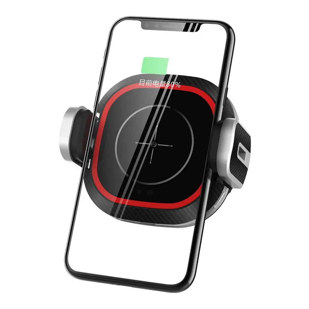 

W6 Car Wireless Charger Mobile Phone Holder Air Outlet Bracket Infrared Sensor Car Bracket 15W Wireless Charging