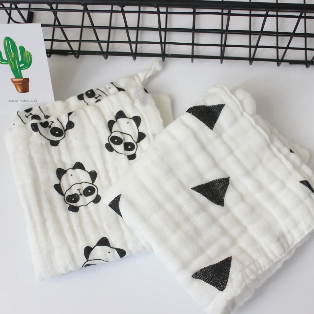 5 шт. детские салфетки из муслина 25 х25 см|baby handkerchief|baby towelcotton baby wipes |