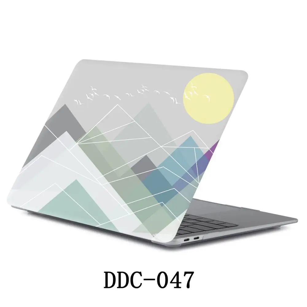 Чехол для ноутбука Apple MacBook Air Pro retina 11 12 13 13,3 15 15,4 дюймов с сенсорной панелью сумка+ чехол для клавиатуры - Цвет: DDC-047