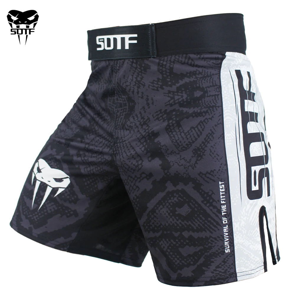 SOTF Snake Scale Fitness Breathable Sports Ferocious MMA boxing shorts Tiger Muay Thai mma shorts fight kickboxing boxing