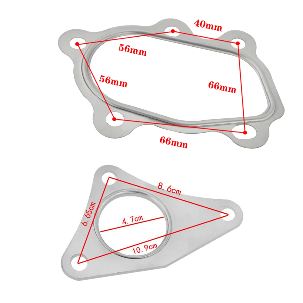 WLR-10 шт./лот для SUBARU TOYOTA EJ20 EJ25 TD04L TD05H TD04 TD05 турбо прокладки вниз трубы коллектор комплект прокладок
