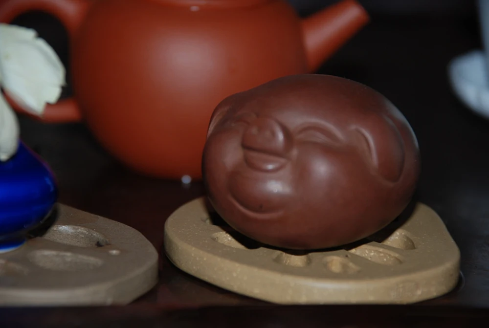 Fuzhu Tea pet yixing tea decoration set artificial animal clay sculpture zisha |