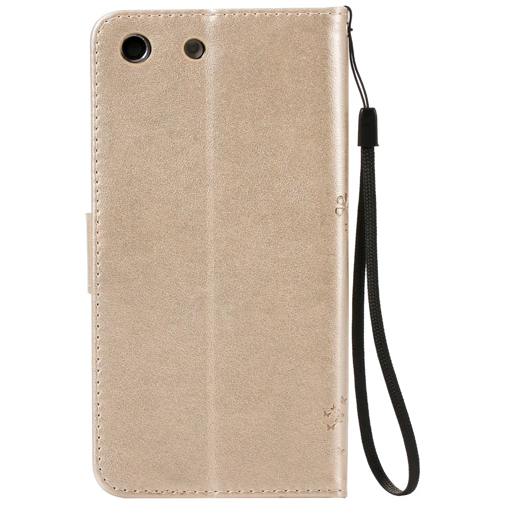 Кожаный чехол бумажник для Sony Xperia M5 Dual E5603 E5606 E5653|case cover|covers for sony xperialeather phone case |