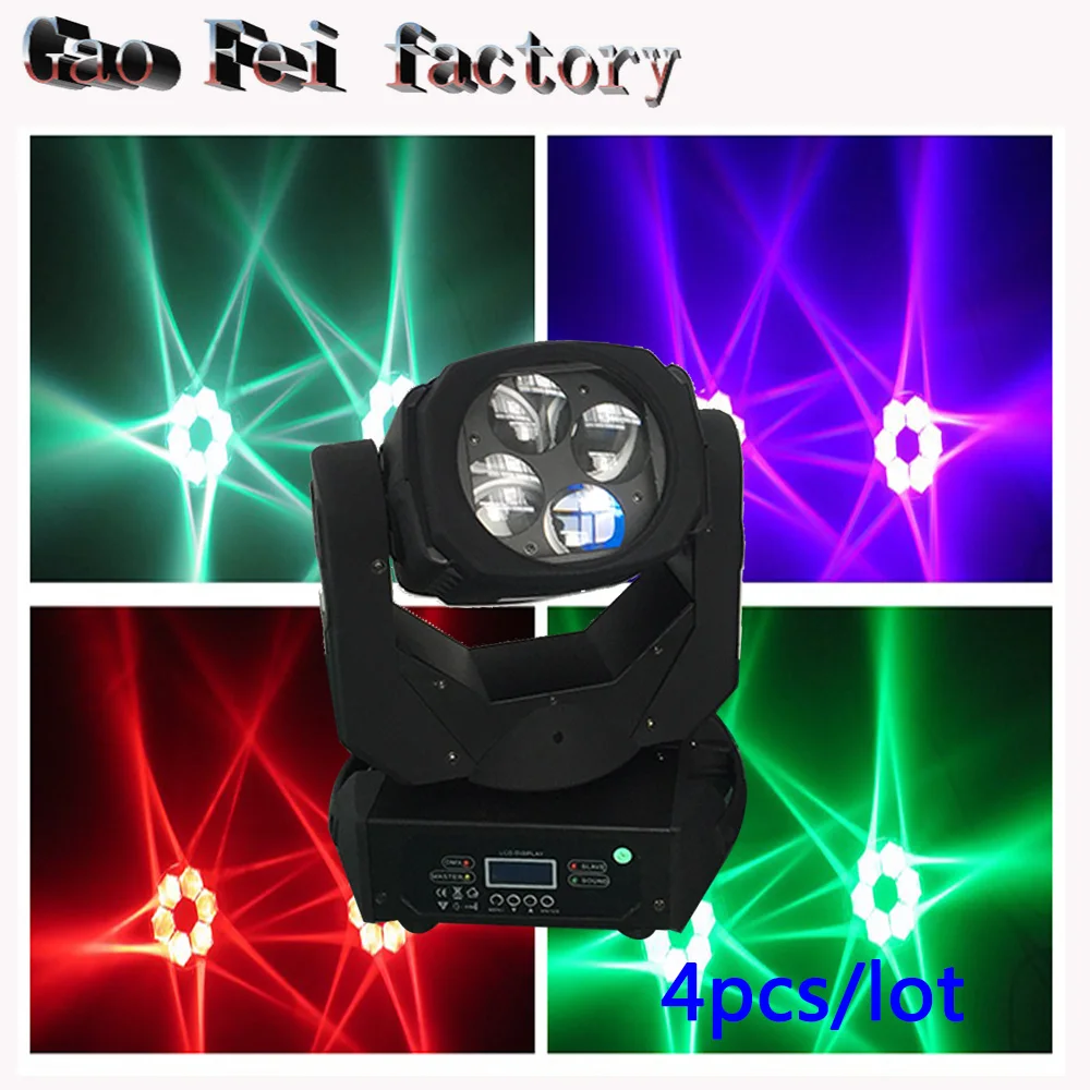 

4pcs/lot Latest LED Super Beam 4x25W Professional stage lighting, Perfect lighting effect , Good for stage ,DJ and Home party