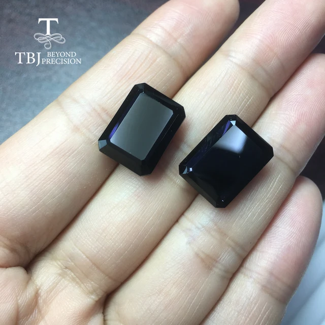 US $37.99 Natural oct12 black spinel pieces natural gemstone silver jewelr