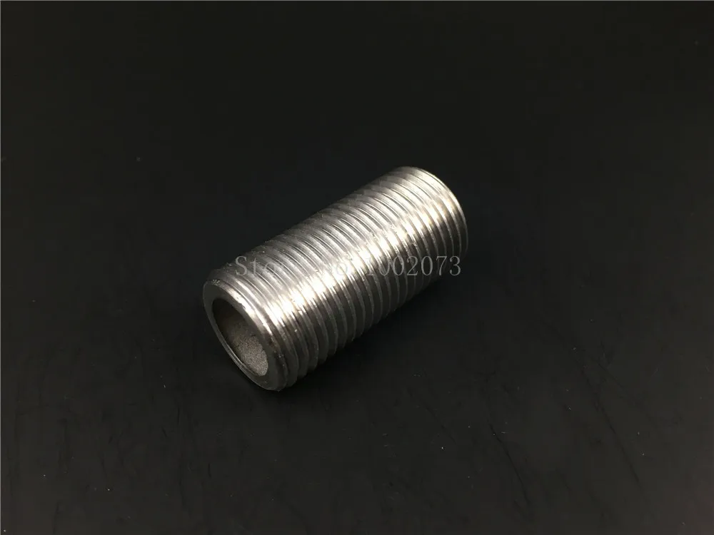 Homebrew Beer Hardware Stainless Steel 304 12NPS Full Thread Nipple 50mm75mm Length Pipe Fitting  (12)
