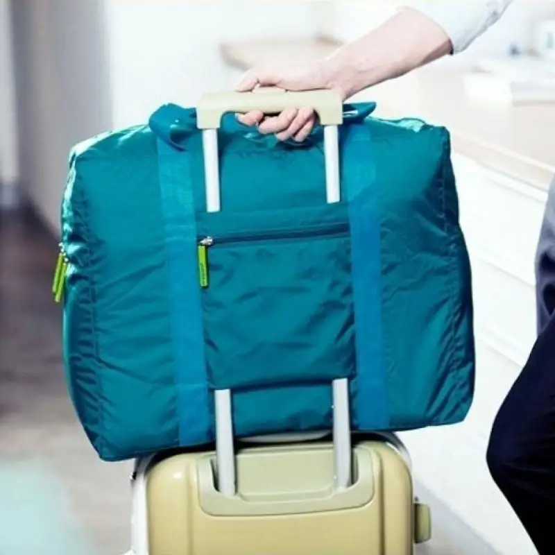 Hot Sale Folding Waterproof Nylon Travel Bag Unisex Luggage organizer bag for Men Women ...