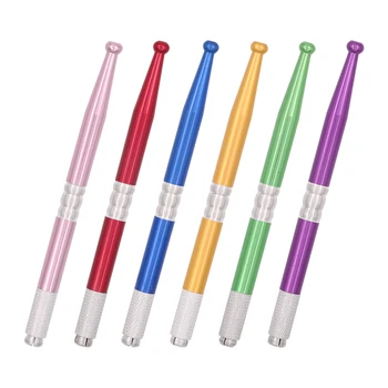 

6pcs New Arrival Professional Manual Tattoo Permanent Makeup Eyebrow Pen Manual Tattoo Pen Microblading Pen Eyebrow Tattoo Tools
