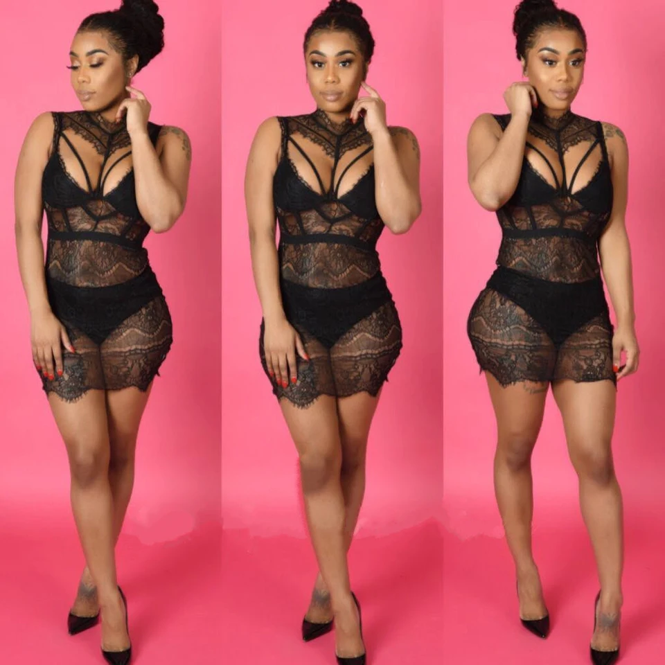 ZYFPGS 2019 Spring Top Women Bodysuit Black Sexy Pattern Lace Womens Jumpsuit Fashion Hollow Personality Sales Red Hot Z1209 ZYFPGS 2019 Spring Top Women Bodysuit Black Sexy Pattern Lace Womens Jumpsuit Fashion Hollow Personality Sales Red Hot Z1209