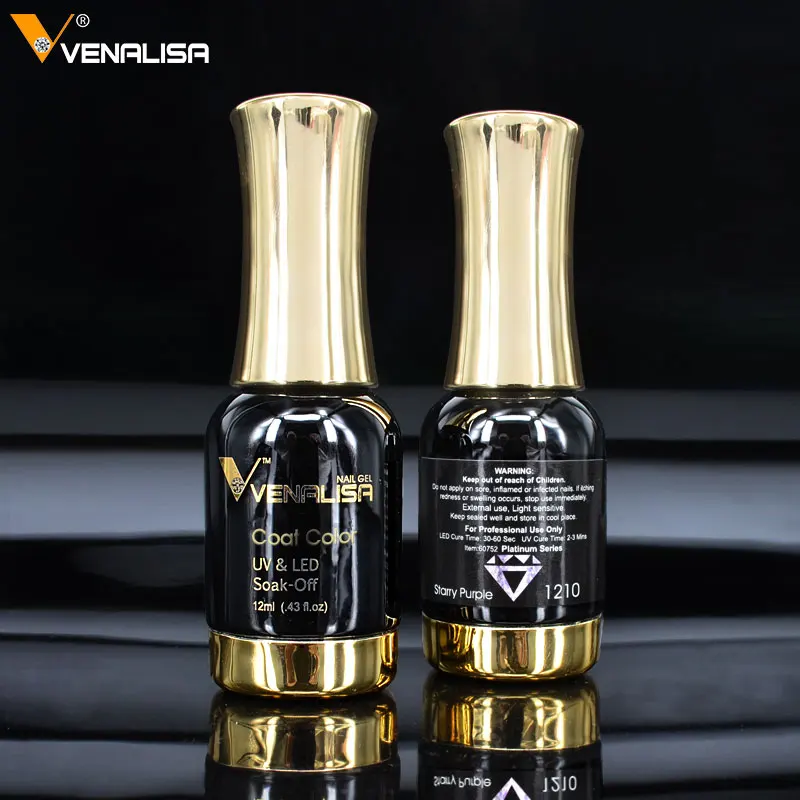 Günstige 12 stücke * 12ml Venalisa Platin Gel Nagellack Nail art Gel Polish Soak off UV LED Gel Lack starry Farbe Bling Nagel Gel Lack