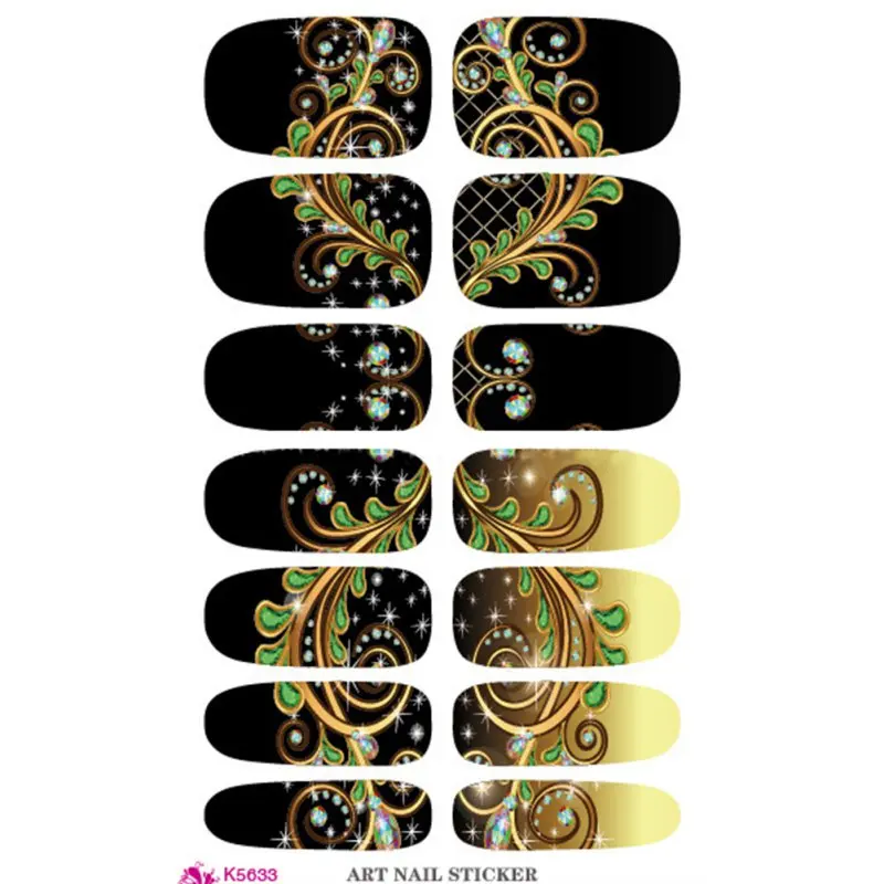 

Recommend Natural Water Transfer Nail Foil 3D Design Nail Wraps Sticker Decor Decal Tool New