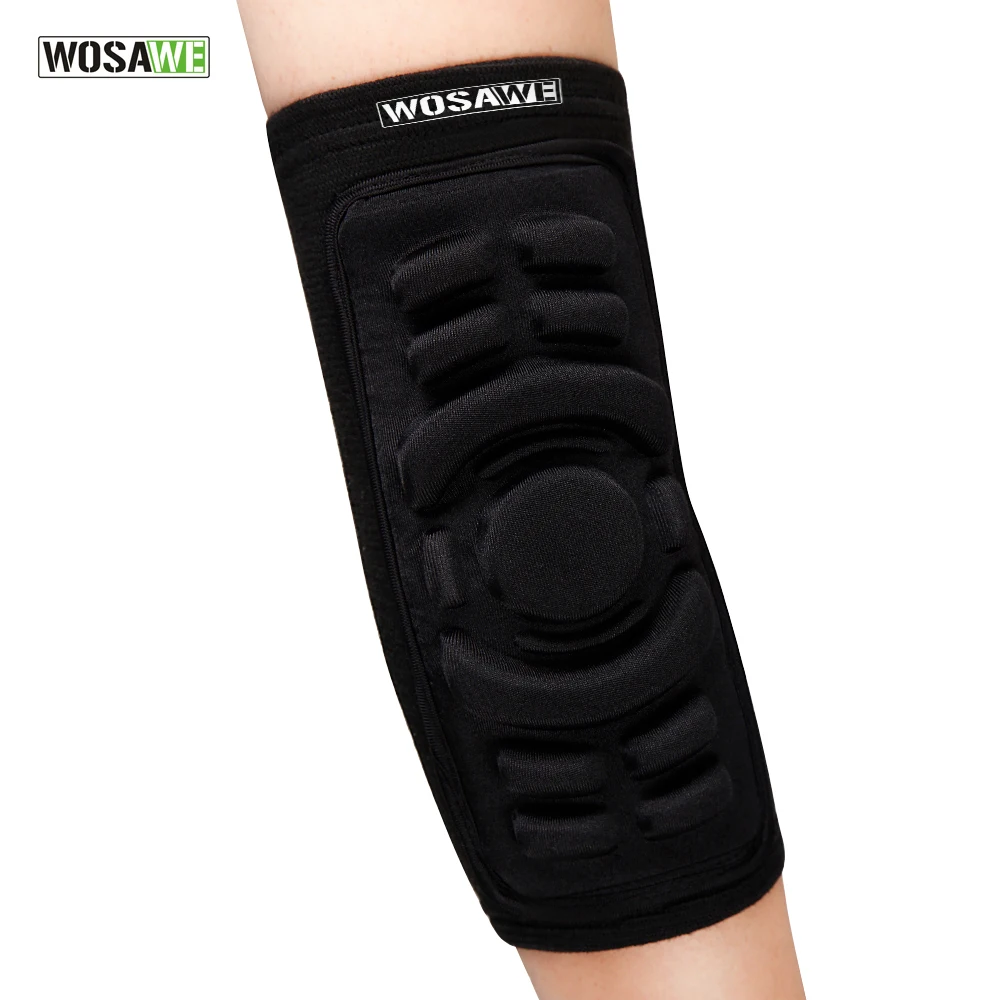 Wosawe 1 Pc Soccer Sponge Knee Pad Black Football Knee Support