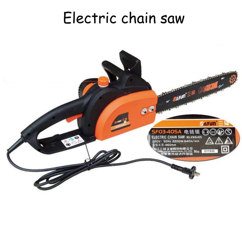 405A Handheld Electric Chain Saw High Power Wood Saws Chain wood Sawing