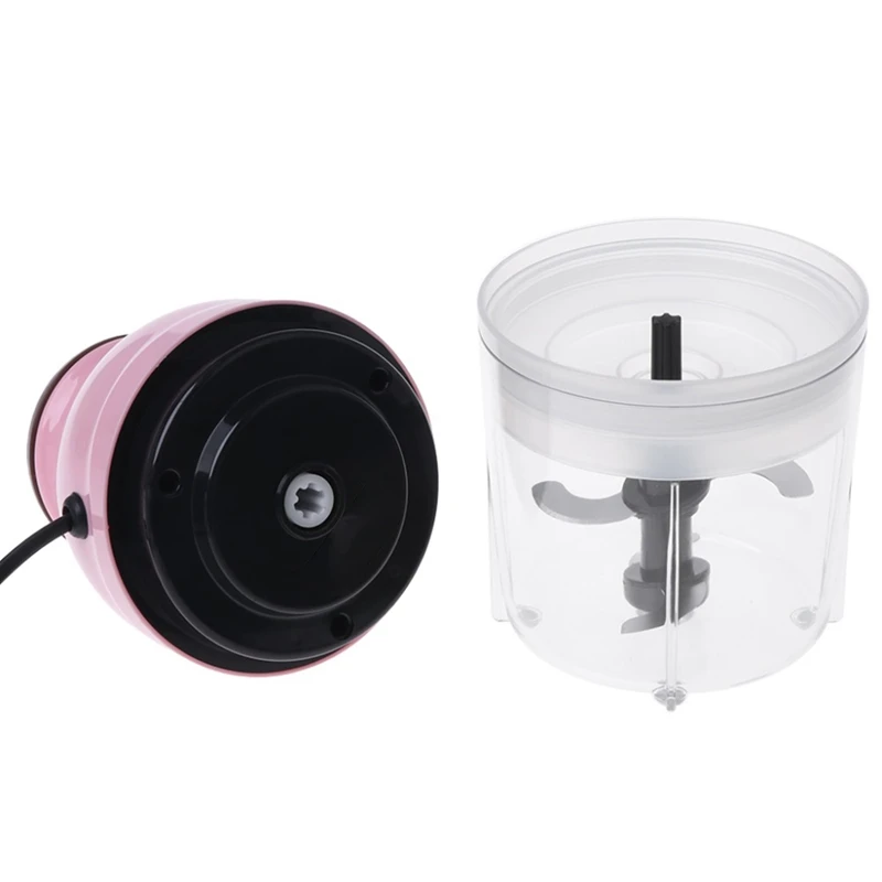 300W Eu Plug Mini Electric Meat Grinder Food Processor Vegetable Fruit Blender Chopper 600Ml-Eu Plug