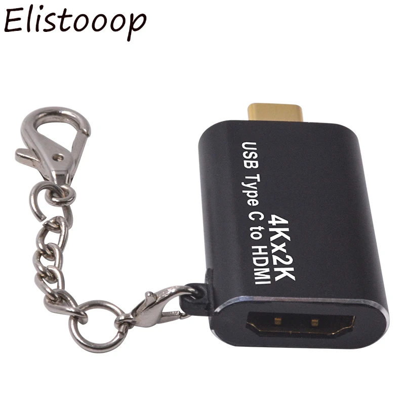 Elistooop 4K x 2K Type C USB 3 1 Male HDMI Female Display Monitor Adapter Convertor для Mac Book Pro|Кабели VGA| |