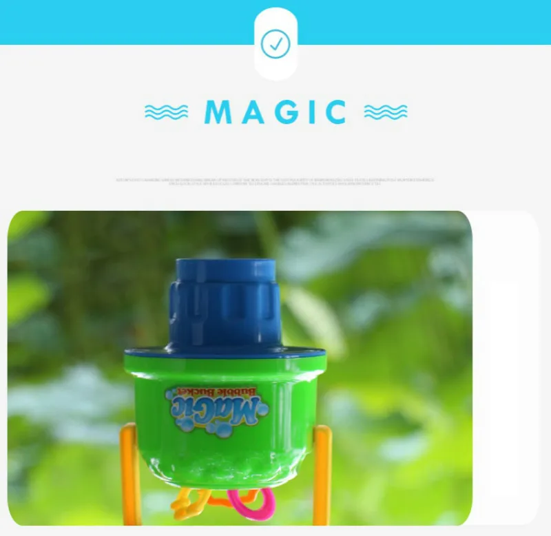 Открытый игрушечные лошадки выдувания воды набор игрушек Magic Bubble ведро мыло забавные воздуходувы форма дети пузыри подарки на День Рожде