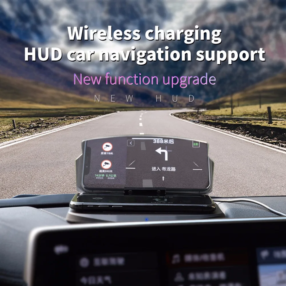 Универсальный держатель для смартфона автомобильный HUD Дисплей GPS навигация