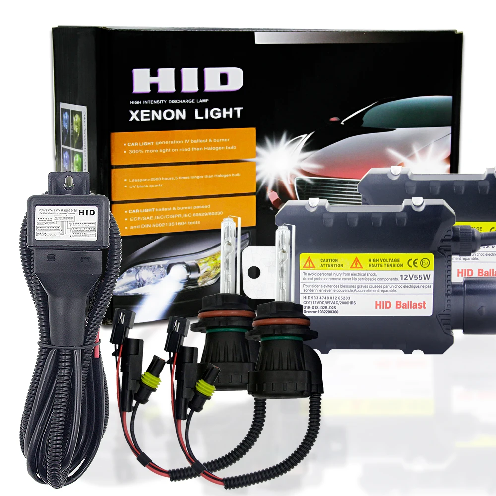 

JGAUT Car HID Xenon Headlight DC 9004 9007 12V 110W Fog Light Automobile Hi/Lo Beam 3000K-12000K Suitable for motorbikes
