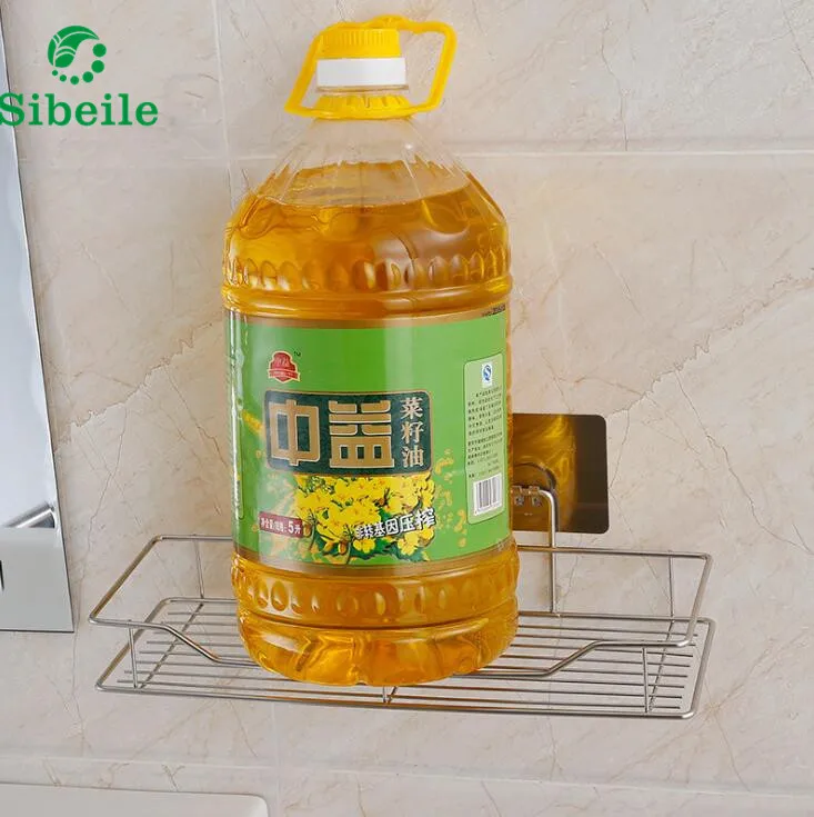 Stainless Steel Sink Sucker Organizer Shelf Bathroom Wall Powerful Suction Sponges Storage Basket Kitchen Soap Towel Holder