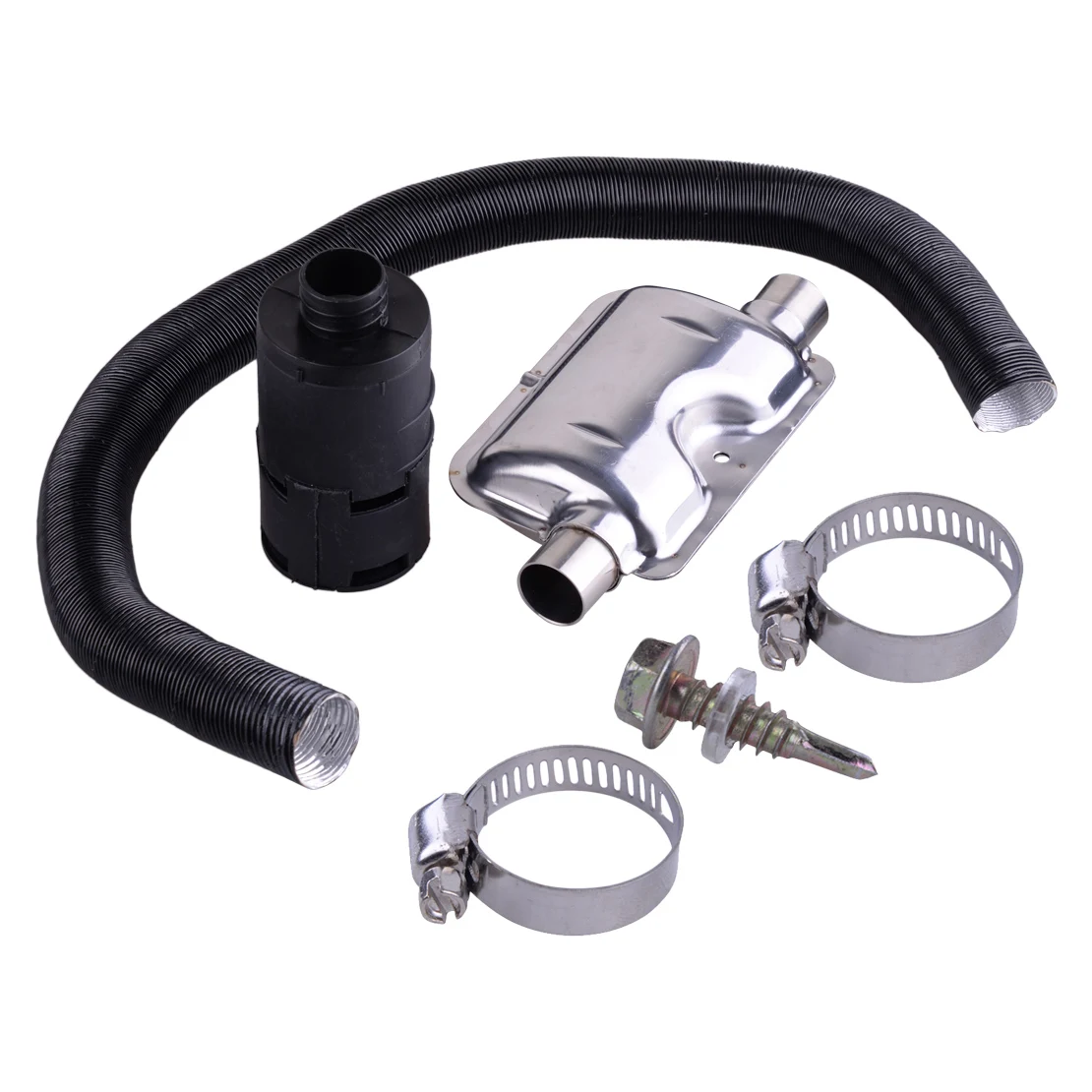 DWCX Car Styling Exhaust Silencer Intake Filter Combustion Air Pipe Kit