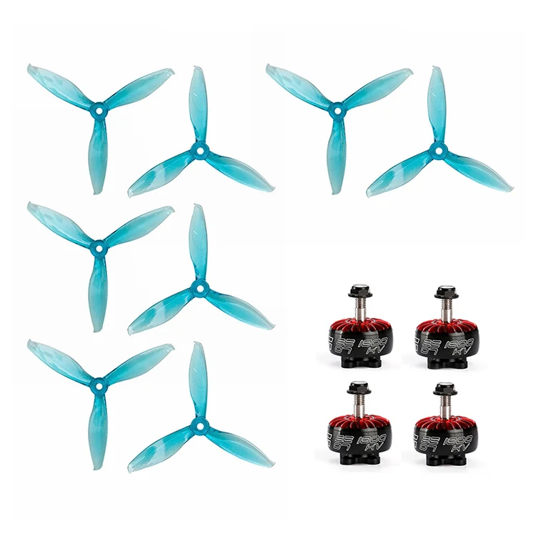 IF светильник Xing 2207 1700KV 1800KV 3-6S мотор с GEMFAN 5149-3 5 дюймов реквизит FPV гоночный двигатель супер светильник двигатель для RC Racing - Цвет: 1800KV Blue