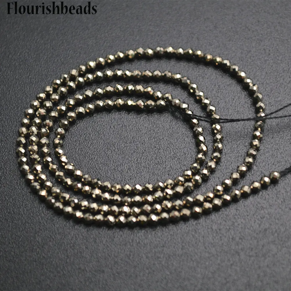 

Wholesale 2mm Faceted Diamond Cutting Natural Fluorite Stone Seed Round Loose Beads