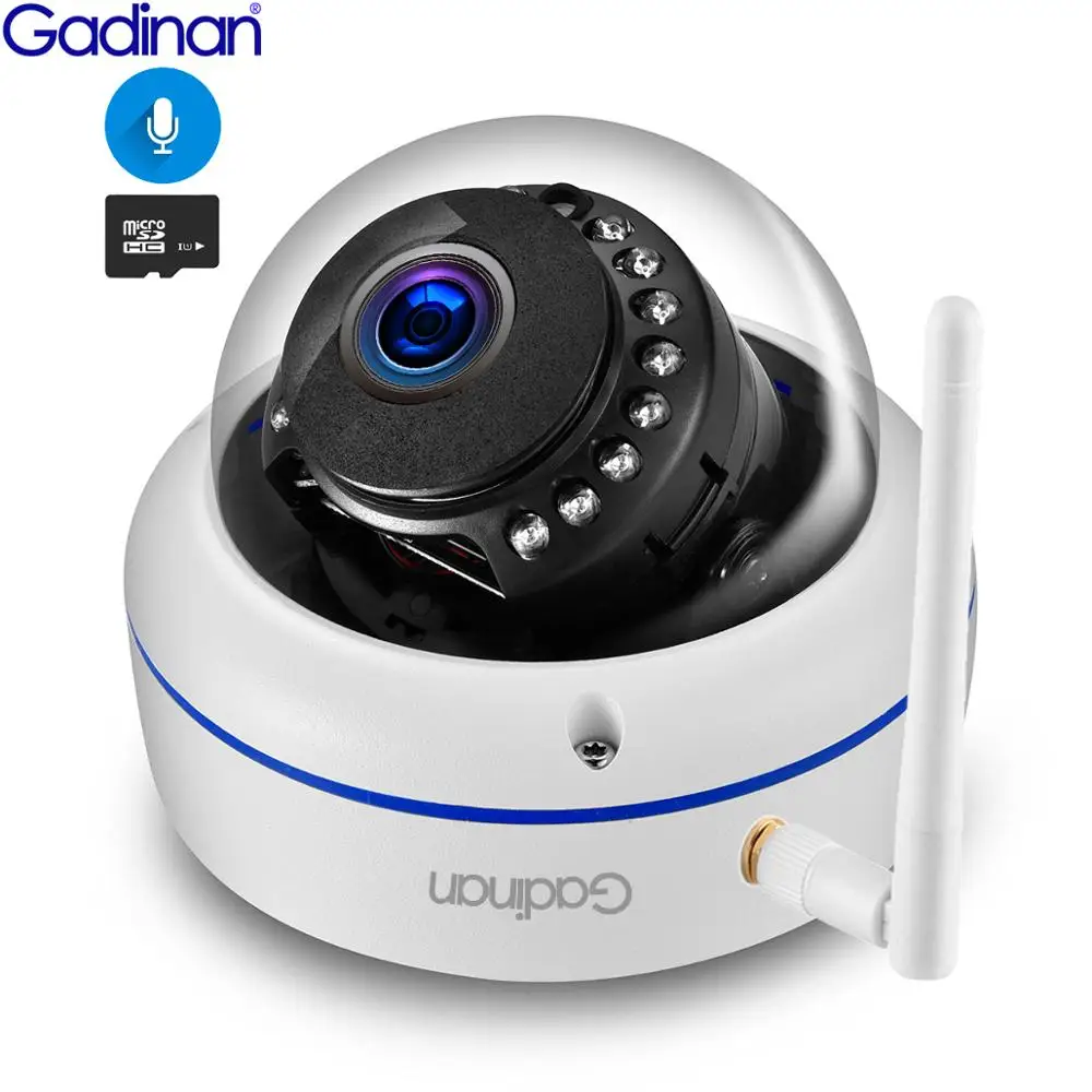 Камера видеонаблюдения Gadinan Wi Fi IP 1080P 2 0 МП беспроводная с ночным видением