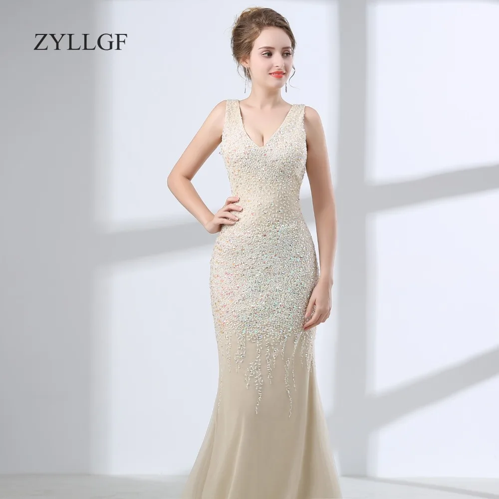 ZYLLGF Kleding Moeder Van De Bruid сексуальные Формальные Свадебные платья для гостей роскошный
