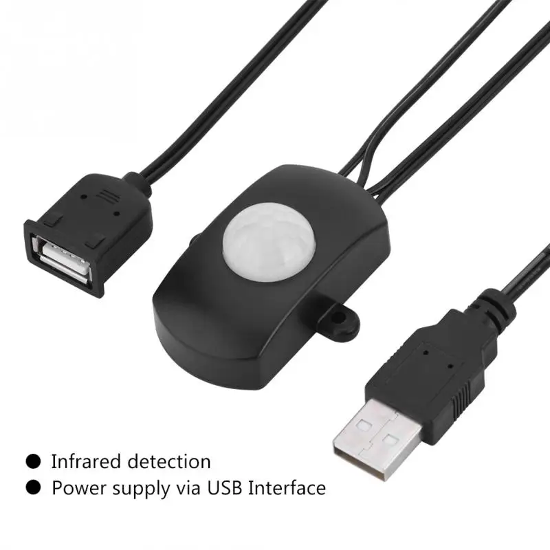 DC 5 В/12 В/24 В USB корпус инфракрасный PIR датчик движения переключатель датчик движения человека детектор переключатель для Светодиодный светильник Автоматическая полоса