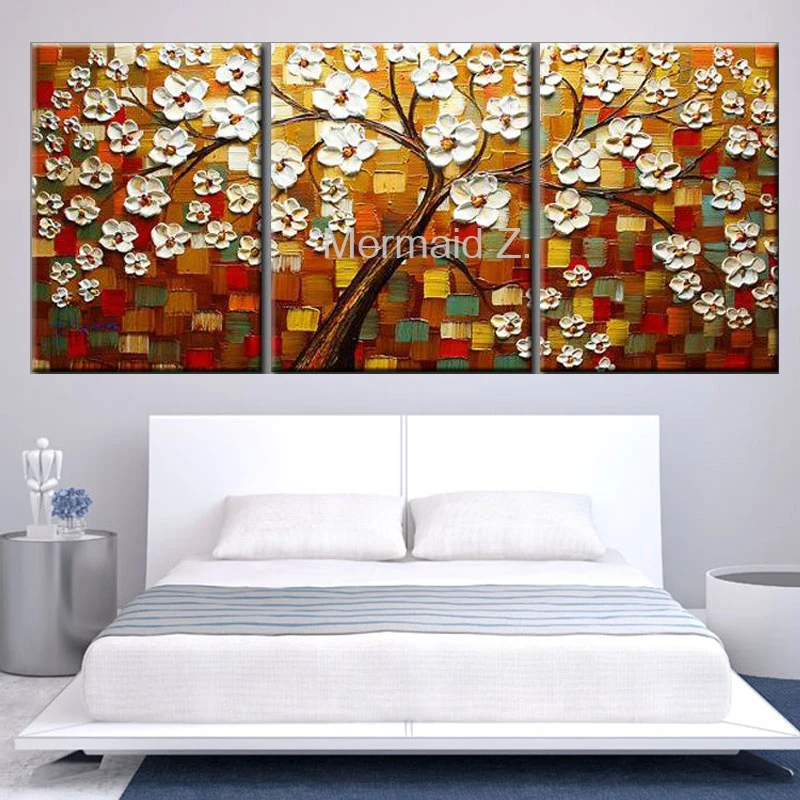 

Hand painted modern abstract tree canvas wall art oil painting on canvas huge home decoration unique gift artwork pictures