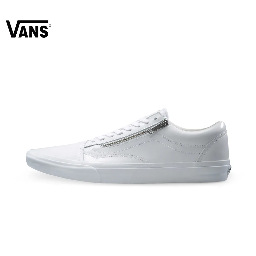 

Original Vans New Arrival White and Red Color Women's Low Top Skateboarding Shoes Sport Shoes Sneakers
