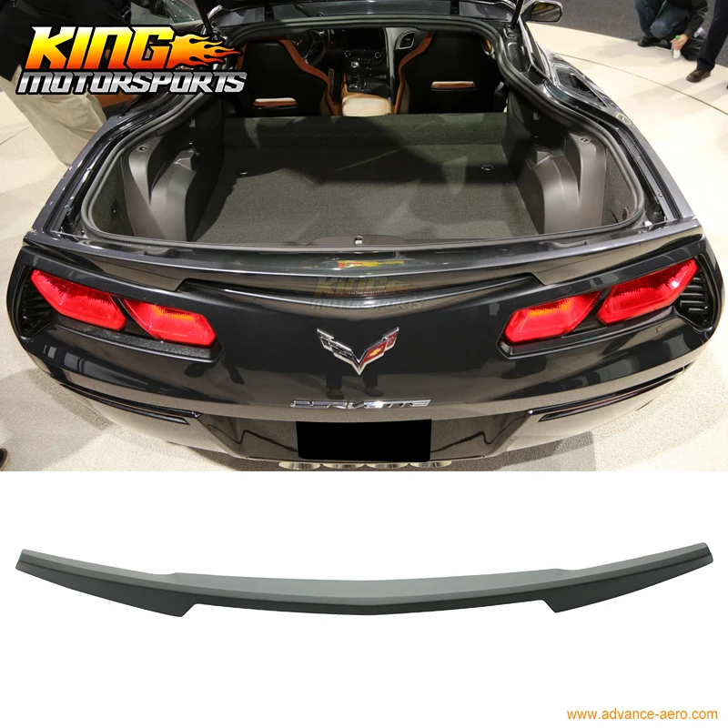 

For 2014-2016 Chevrolet Corvette C7 Trunk Spoiler - Painted Matte Black ABS