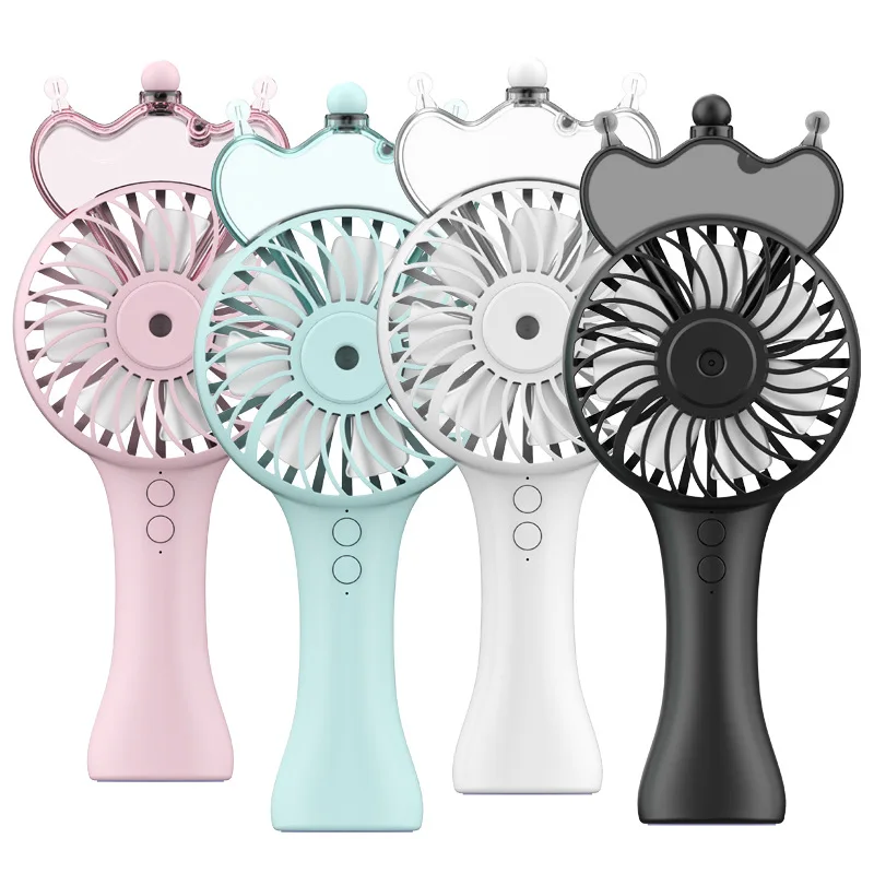 

1200 mAh portable fan cooling spray mini fan humidifier portable student holding small fan charging usb fan