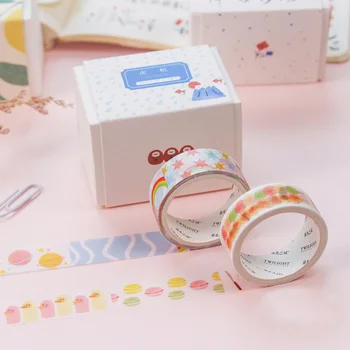 

4Pcs/Set Fruits Decorative Adhesive Tape Creative Flowers Washi Tape Cute Masking Tapes For Kids Scrapbooking DIY Photos Albums