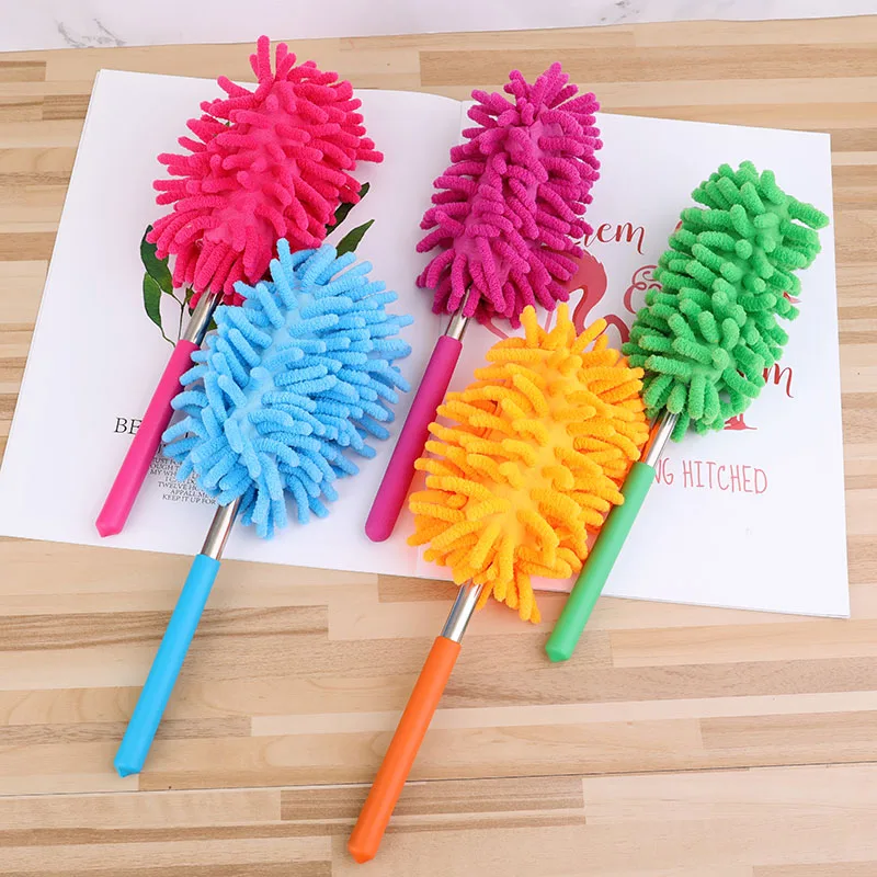 1 Piece Chenille Retractable Microfiber Metal Handle Dust Cleaner Window Cleaner For Home Car Household Items Cleaning Tool 1 Piece Chenille Retractable Microfiber Metal Handle Dust Cleaner Window Cleaner For Home Car Household Items Cleaning Tool