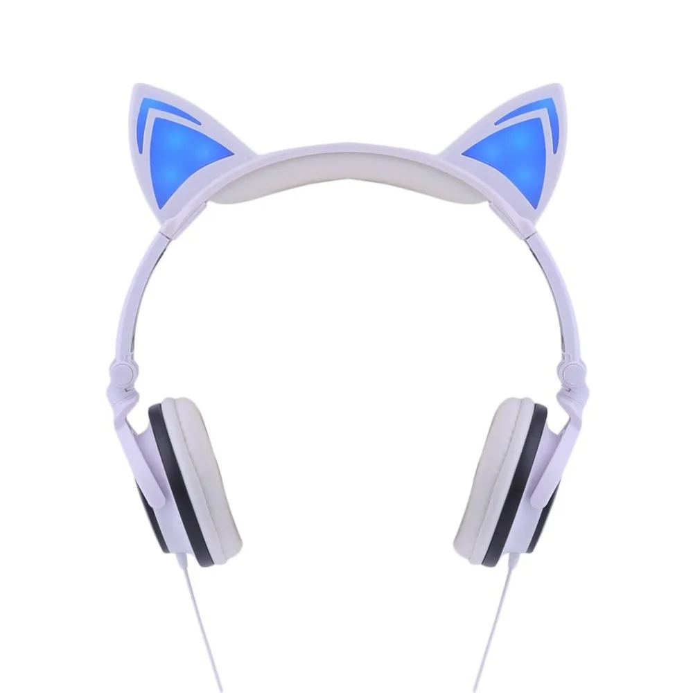 2018 Cat's Ears Headphones Luminescence Folding Earphone With LED Light