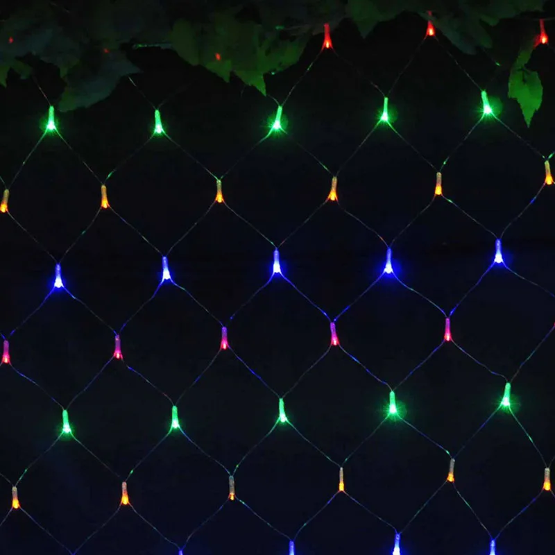 1.5mx1.5m 96LED 110V 220V super bright net mesh string light xmas