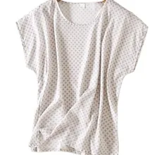 Двойная футболка Joe mulberry из чистого шелка с круглым вырезом и короткими рукавами, специальная цена