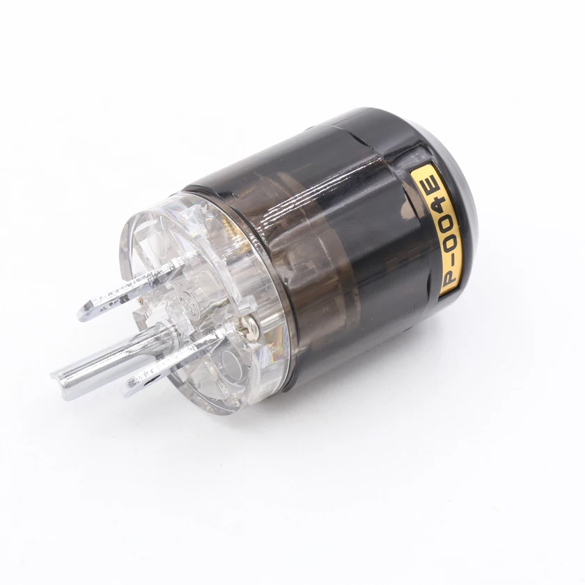 

Free shipping 10pcs Oyaide P-004 Rhodium plated Pure Copper US Power Plug for audio power cable