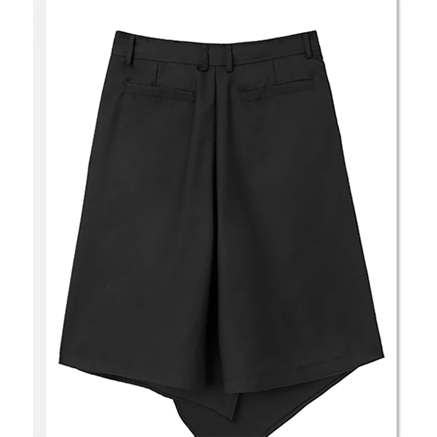 Шаровары Длинные мешковатые шорты мужские хип-хоп Короткие юбки Kilt Harajuku Bermuda Masculina повседневные свободные Панк мужские шорты готическая юбка для мужчин s