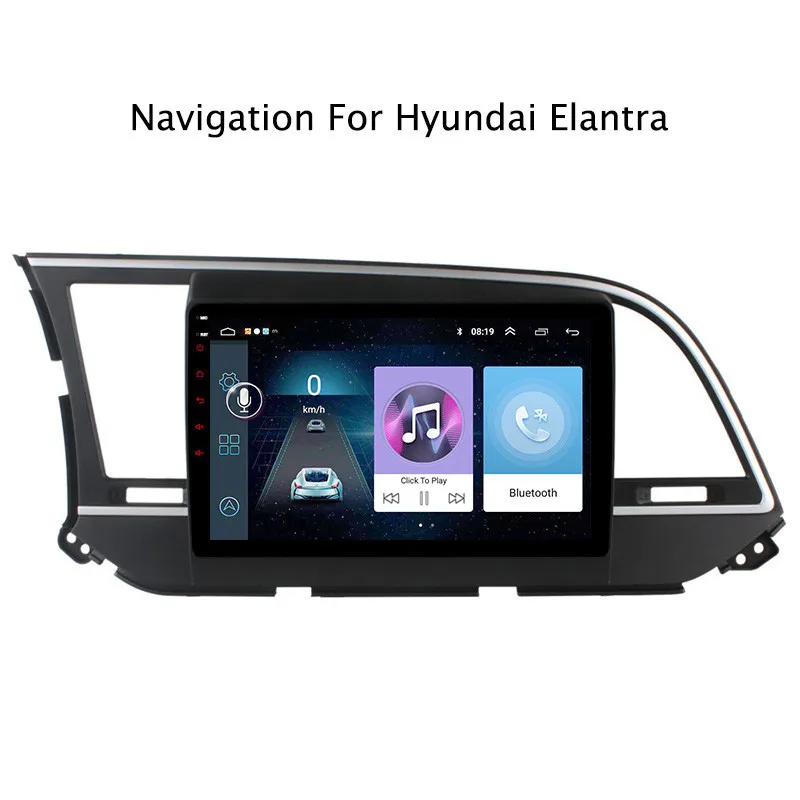 

ECTWODVD 10.1inch Android 8.1 Car Radio GPS Navigation Multimedia Stereo DVD Player for Hyundai Elantra 2016 2017