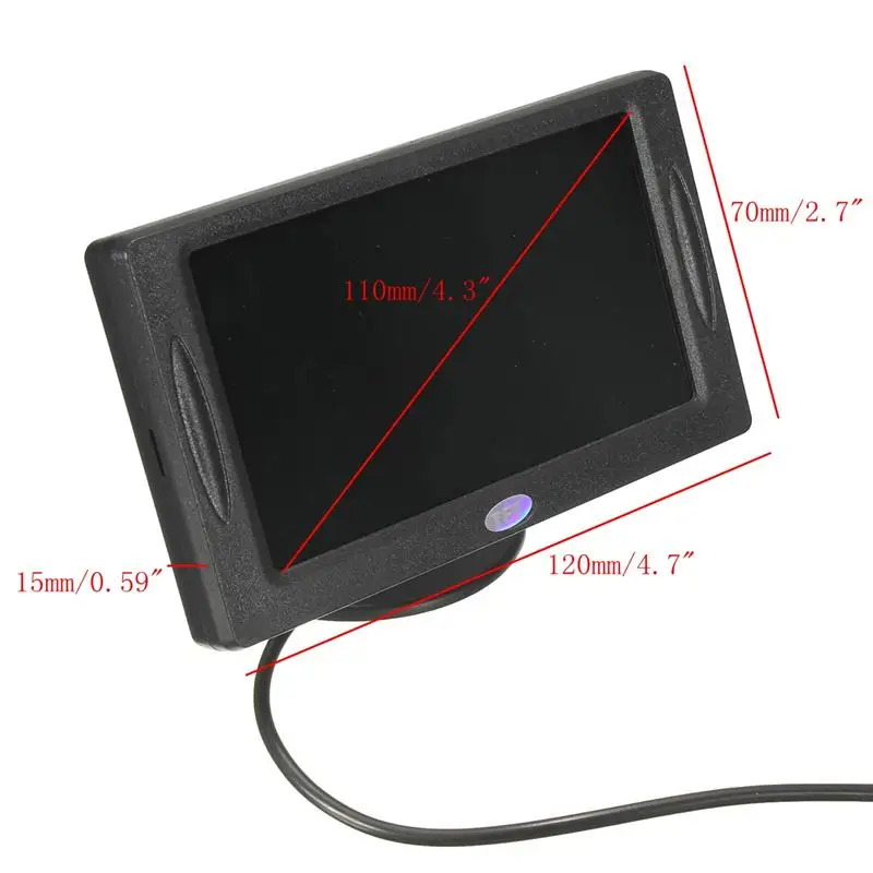 Safurance 4,3 дюймов цифровой монитор HD TFT lcd цветной экран для камеры заднего вида 12 В безопасность дома