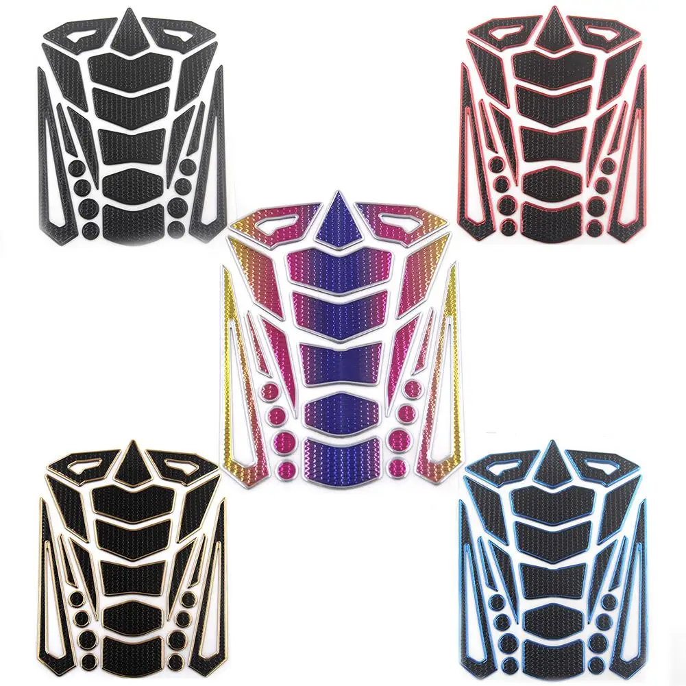 

3D Motorcycle Sticker Universal Gas Fuel Oil Tank Rubber Pad Protector Cover Fish Pattern Decal for Honda Mirage Suzuki Kawasaki
