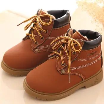 

Hot Sale Children Snow Boots Warm Boats Motorcycle Boys Girls Kids Plush Thick Cotton Shoes Waterproof Work Ankle Boot EU 21~30