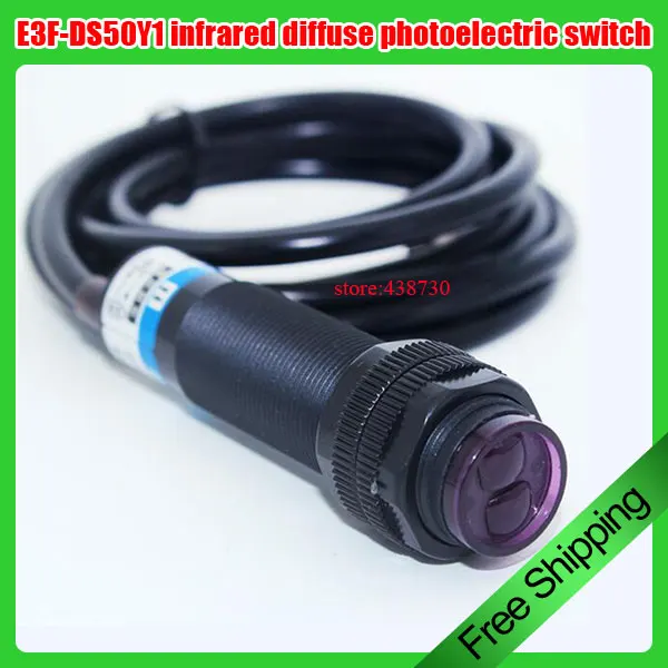 E3F-DS50Y1 infrared induction photoelectric switch 50CM diffuse reflection sensor AC normally open two lines 90-220V | Обустройство