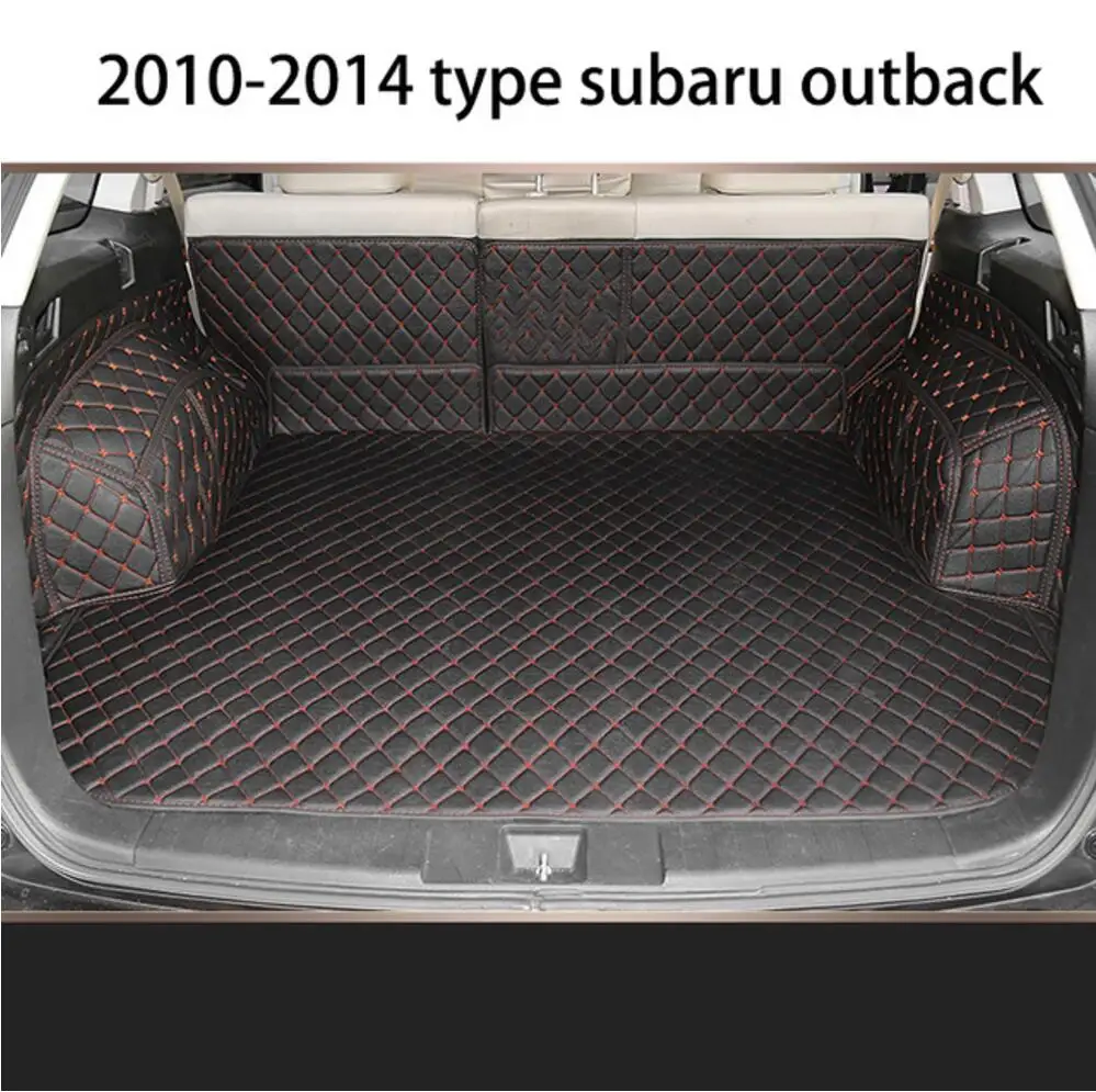 

fiber leather car trunk mat for subaru outback 2009 2010 2011 2012 2013 2014 cargo mat car accessories