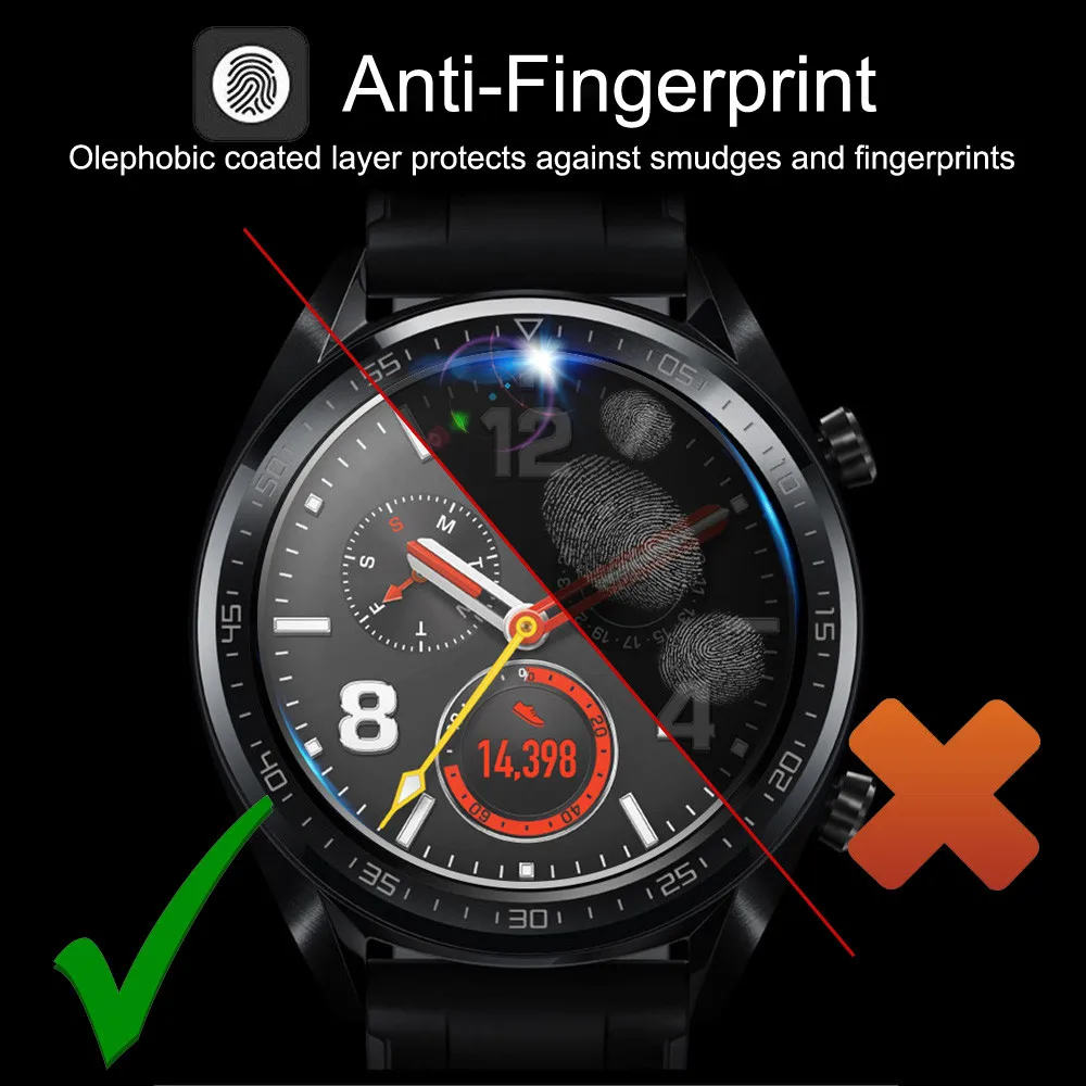 5 шт. Взрывозащищенная пленка для Huawei Watch GT Huavey huaway huavei Смарт часы защита экрана
